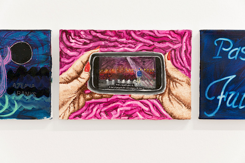 India Nielsen, I’m in the Dark Right Now (Feeling Lost but I Like It), Ausstellungsansicht 2023, Kebbel Villa, Schwandorf