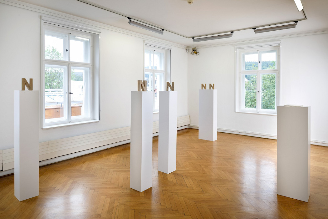Ausstellungsansicht André Butzer 2023 in der Kebbel Villa, Schwandorf ©Clemens Mayer