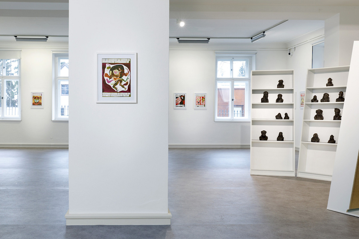 Ausstellungsansicht Die Perlenkette der Eliten: Honoré Daumiers Parlament der Juli-Monarchie im Dialog mit Tom Biber (Foto: Clemens Mayer)