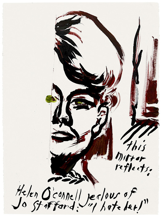 Raymond Pettibon, Neid, Tusche auf Papier, 77 x 56 cm