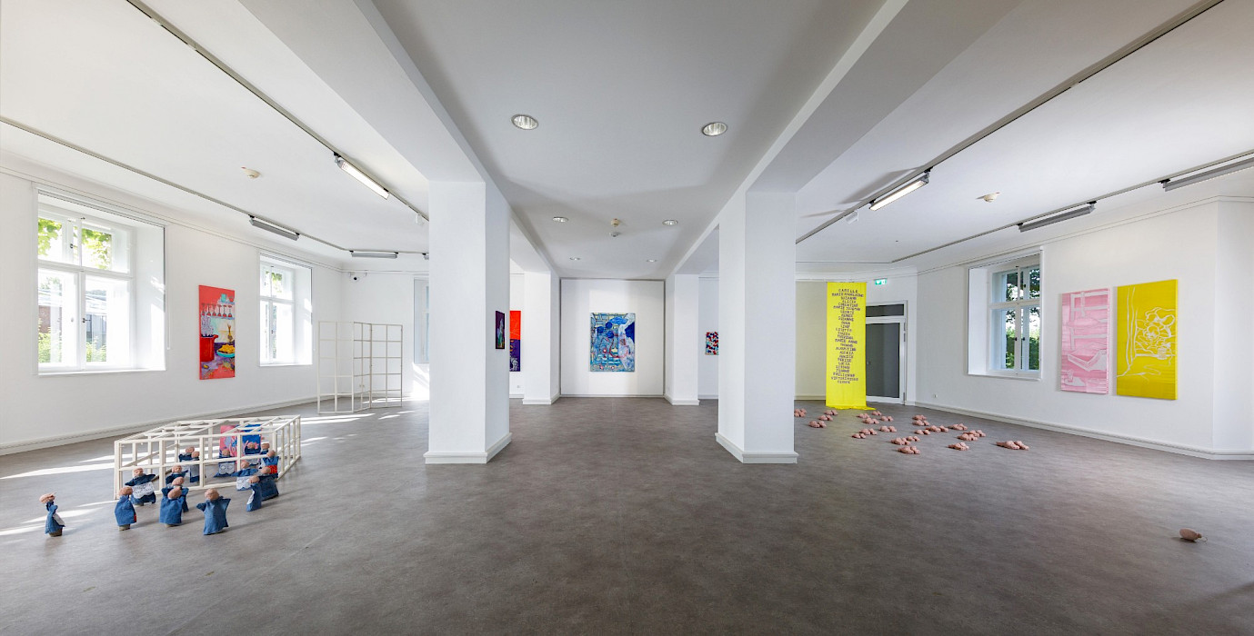 Camille Tsvetoukhine: THE (MU-LU)TANTS, Ausstellungsansicht 2025, Kebbel Villa, Schwandorf (Foto: Clemens Mayer)