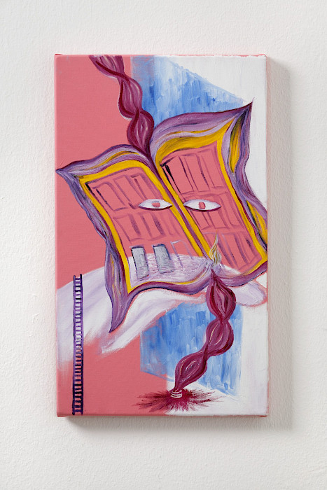Camille Tsvetoukhine: Ohne Titel, 2024, Öl auf Baumwolle, 41 × 24 cm (Foto: Clemens Mayer)