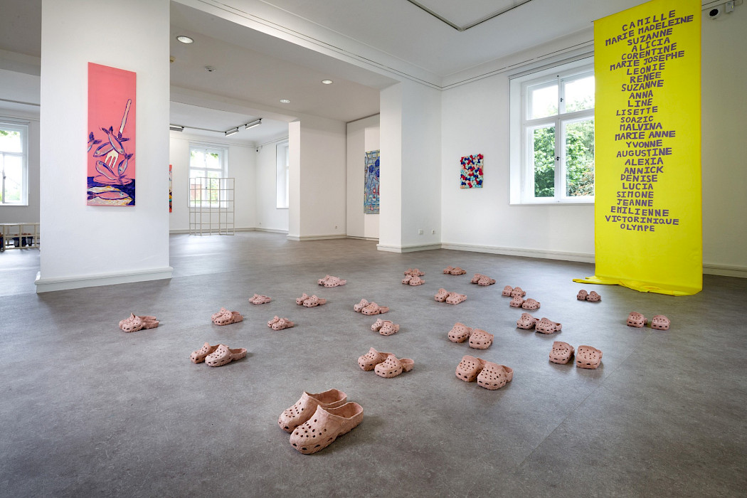 Camille Tsvetoukhine: THE (MU-LU)TANTS, Ausstellungsansicht 2025, Kebbel Villa, Schwandorf (Foto: Clemens Mayer)