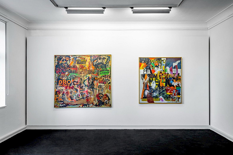 NEIN! Boris Lurie and NO!art, Ausstellungsansicht 2026, Kebbel Villa, Schwandorf (Foto: Marcus Rebmann)