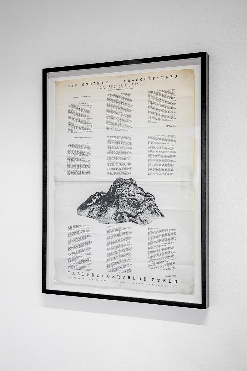 Gallery: Gertrude Stein: NO Sculptures (Shit Sculpture) Show, 1964, Ausstellungsplakat, 61 × 43 cm (Foto: Marcus Rebmann)