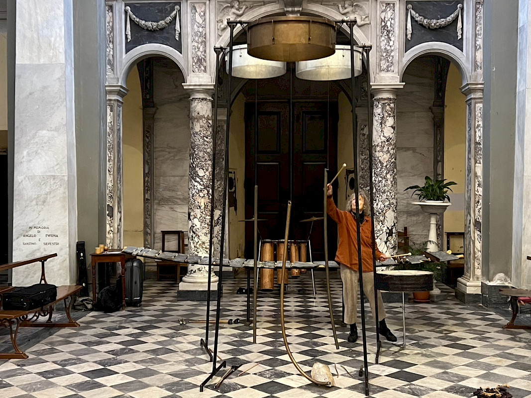 Limpe Fuchs in der Kirche von Terrinca, Italien (© Ulrike Stoltz)