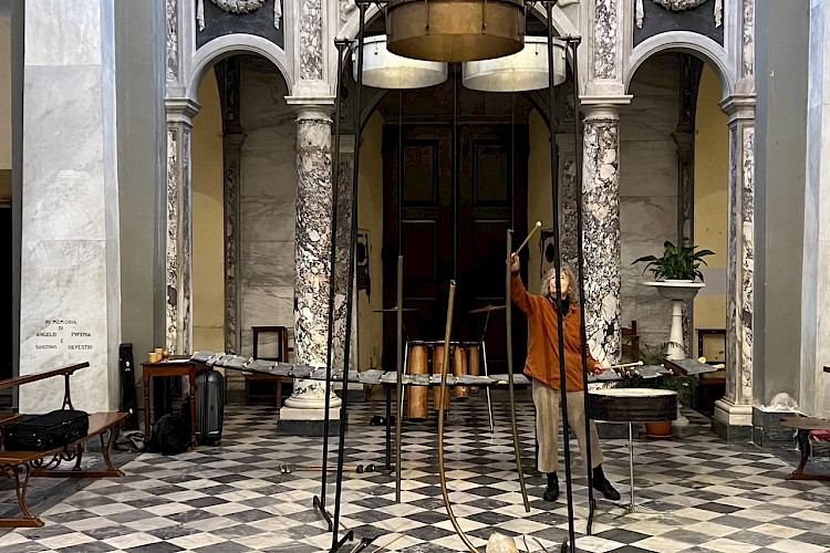 Limpe Fuchs in der Kirche von Terrinca, Italien (© Ulrike Stoltz)