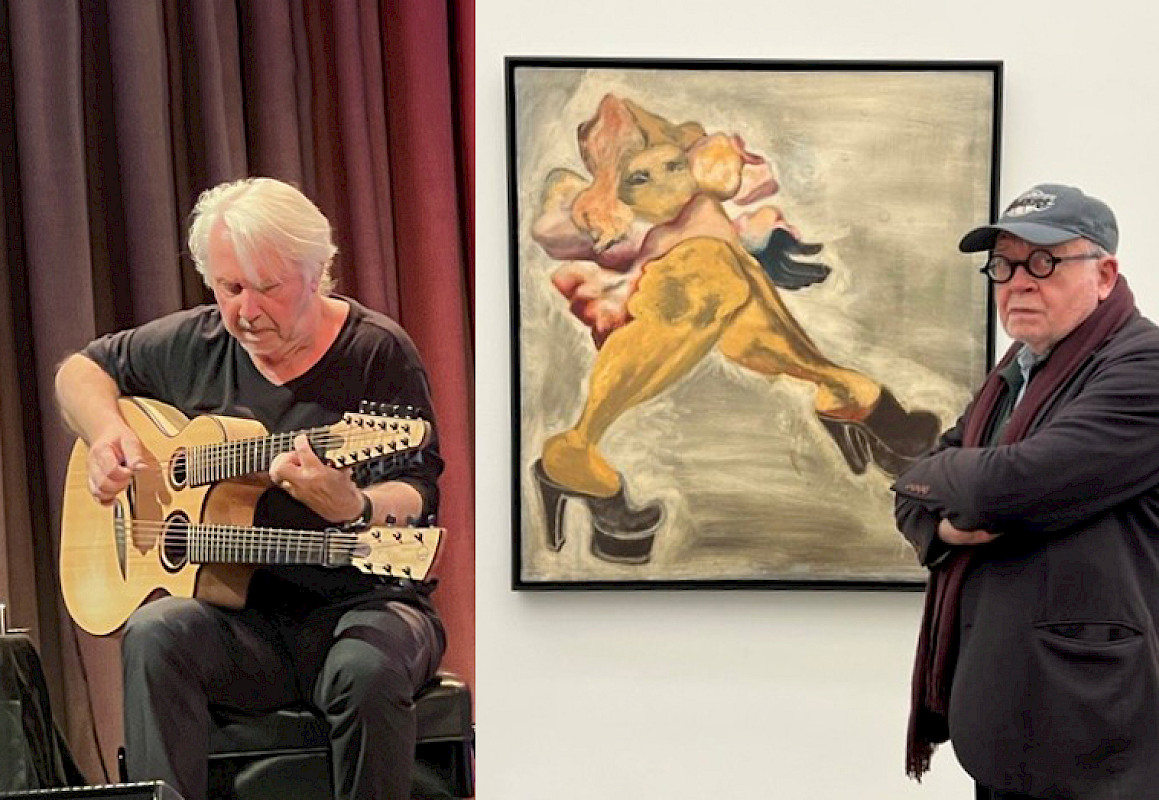 Guitarist Claus Boesser-Ferrari and film durector Rudij Bergmann