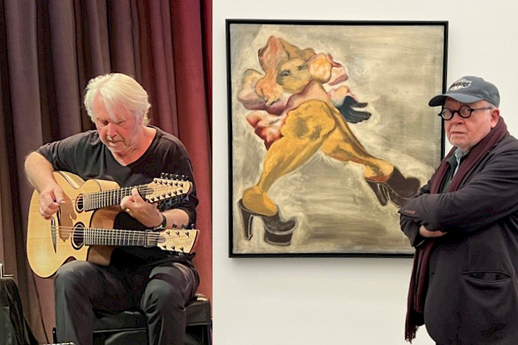 Guitarist Claus Boesser-Ferrari and film durector Rudij Bergmann