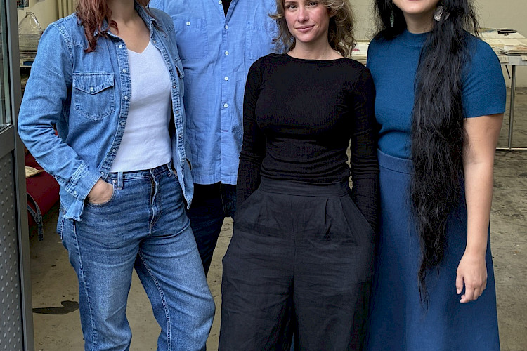 The artists Charlotte Rodenberg, Clifford Garstang, Adrianna Speer und Erika Ji (Photo © Daniela Siegl)