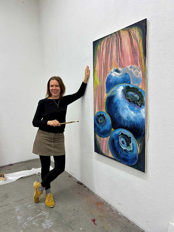 Die Künstlerin Kairi Uibo (Foto: Daniela Siegl | Oberpfälzer Künstlerhaus)